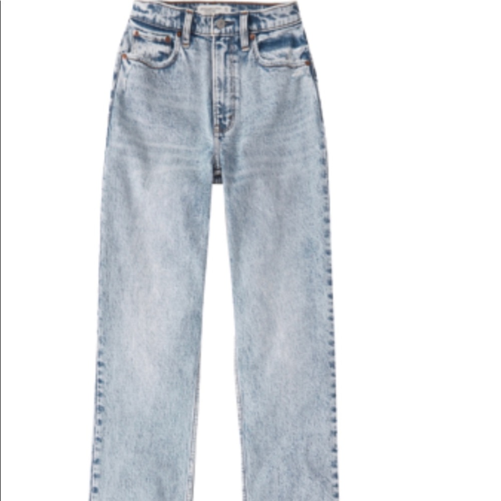 90s Ultra High Rise Acid Wash Straight Jeans